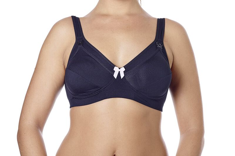 Microfibre Nursing Bra (Black) image number null